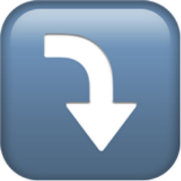 Эмодзи стрелки вниз