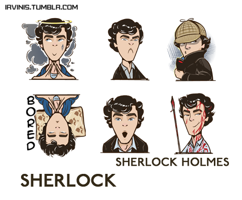 Картинки смайлик Шерлок Хомс