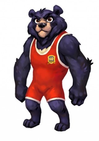 Борец мультяшный