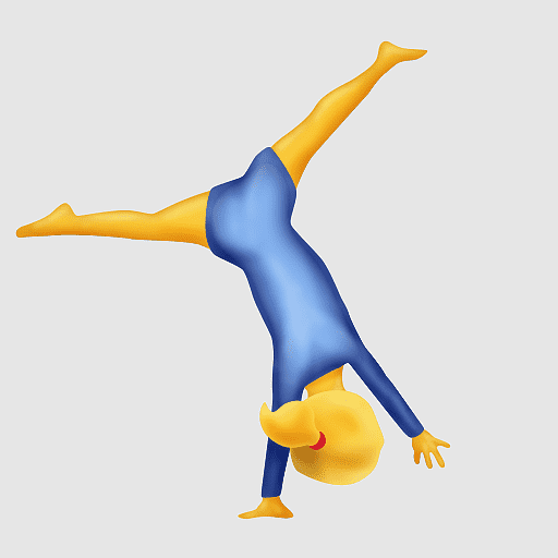 Эмодзи акробат