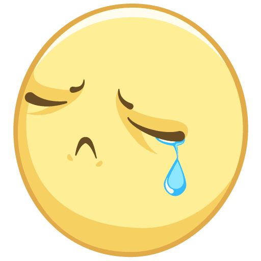 Стикер грустно