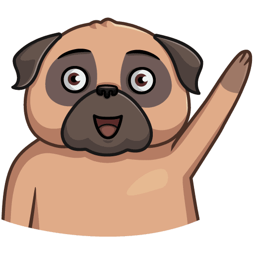 Стикеры ВК Мопс Бун