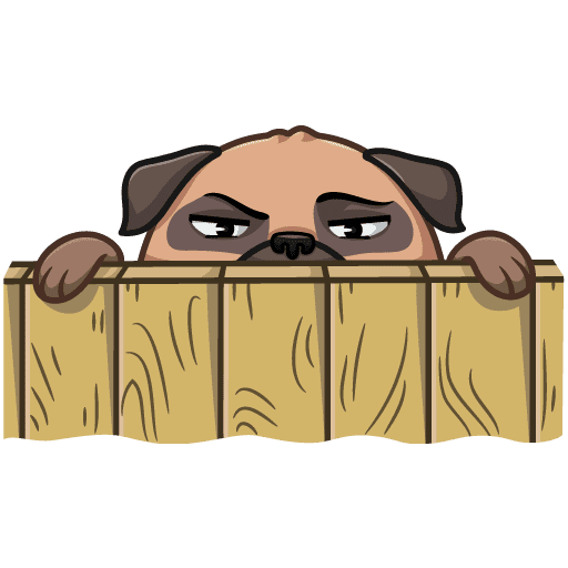 Стикер собака