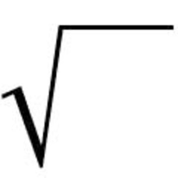 Корень символ