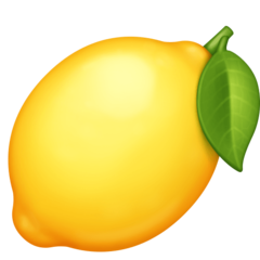 Emoji лимон