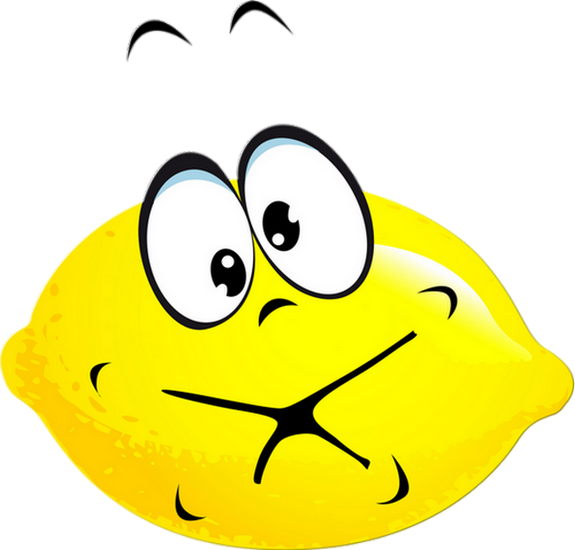 Лимон с рожицей