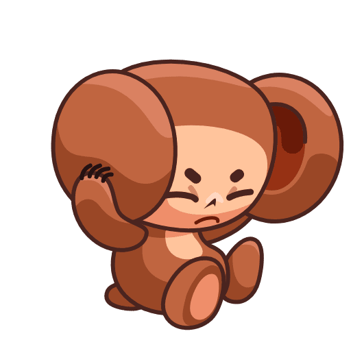 Стикеры Чебурашка