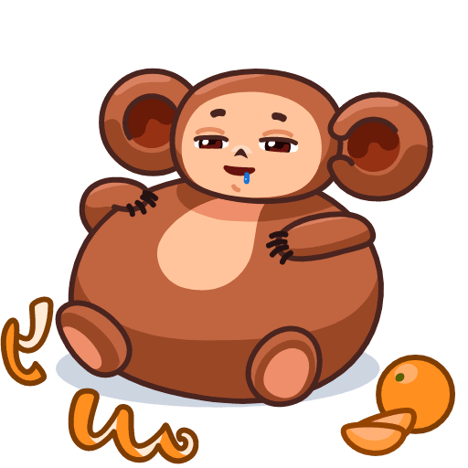 Стикеры Чебурашка для ватсап