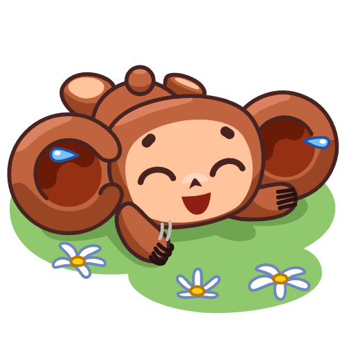 Стикеры Чебурашка для ватсап