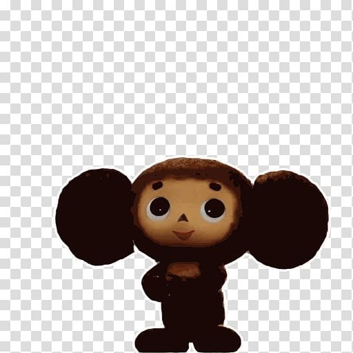 Чебурашка на прозрачном фоне