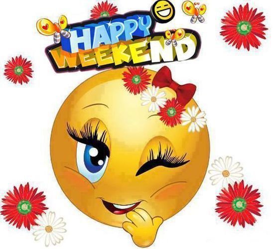 Прикольные смайлы с выходным