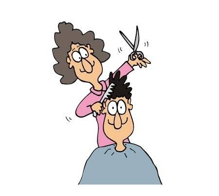 Парикмахер карикатура