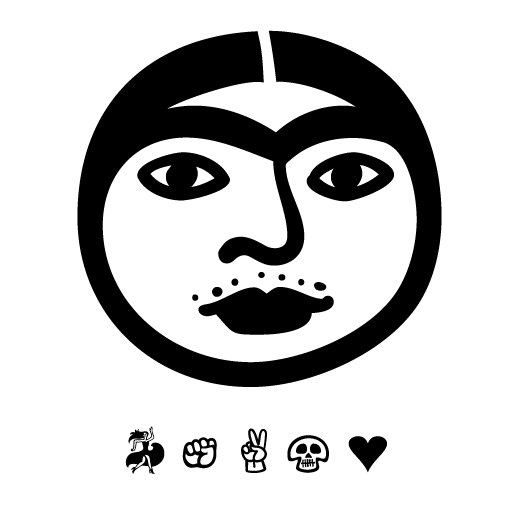 Монобровь наклейка