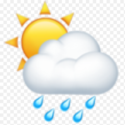 ЭМОДЖИ облако с солнцем