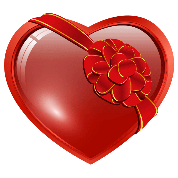 Красная лента сердце