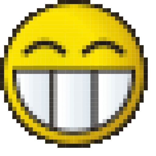 Смайл из аськи смеется