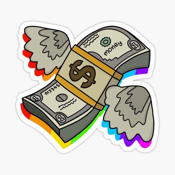 Стикер деньги