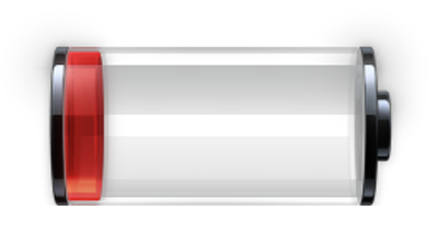 Батарея разряжена без фона