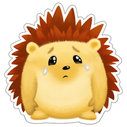 Стикеры ВК Ежик Шуня