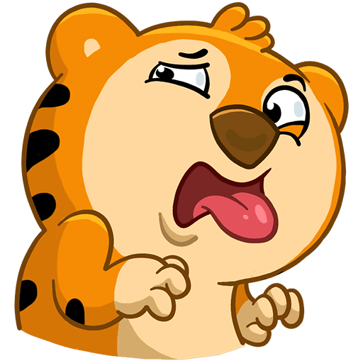 Тигр Феликс стикер