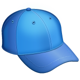 Смайлик Emoji кепочки синий