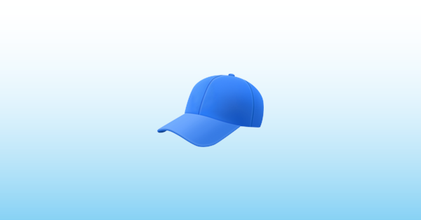 Синяя кепка эмодзи