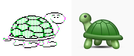 Наклейка черепашка