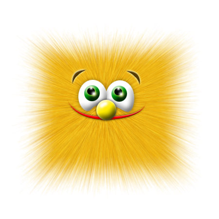 Пушистый смайлик