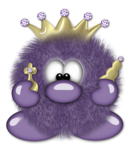 Пушистый шарик с глазами