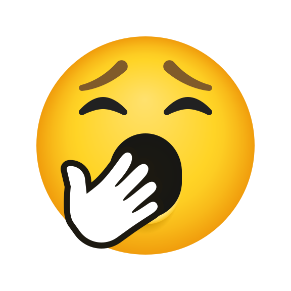 Смайлик зевок