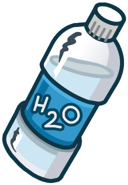 Минералка в бутылке без фона