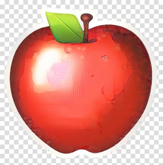 Смайлик эмодзи яблоко