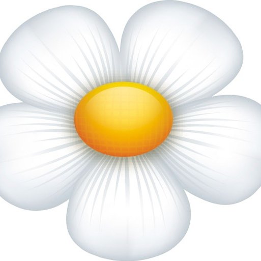 Ромашка мультяшная