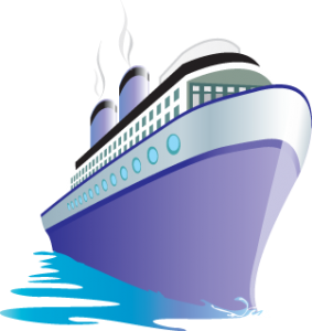Теплоход в иллюстраторе