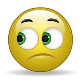 Смайлик глаза вверх