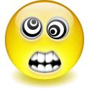 Смайлик закатывающий глаза