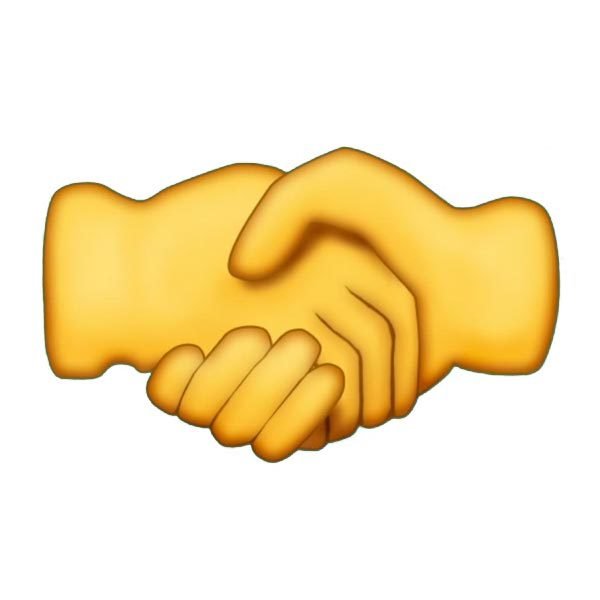 ЭМОДЖИ рукопожатие в хорошем качестве