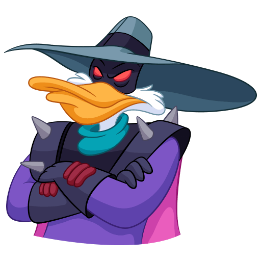 Стикеры черный плащ