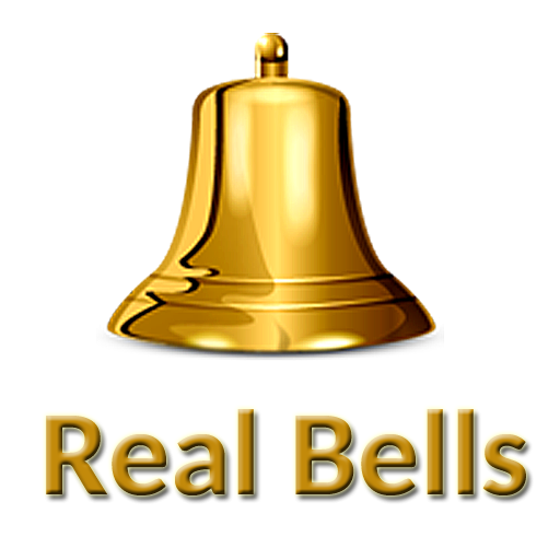 Золотой колокольчик на прозрачном фоне