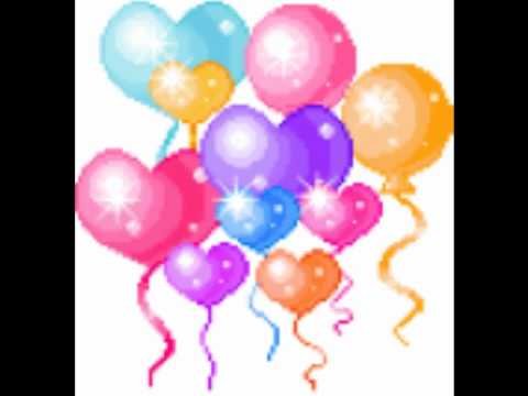 Анимационная открытка с шарами