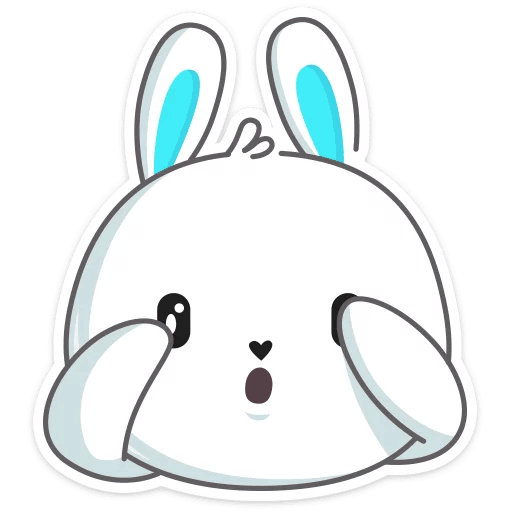 Кролик стикер