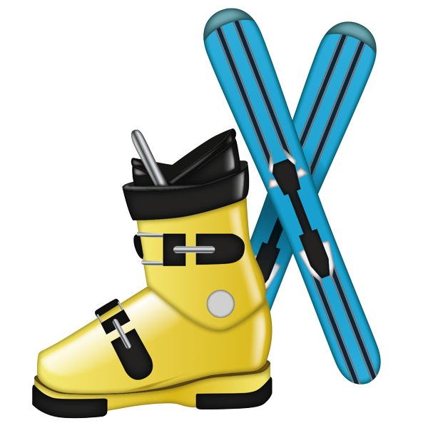 Лыжи картинка для детей