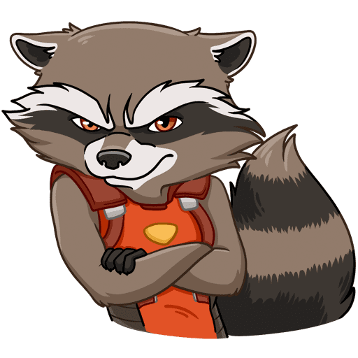 Енот Елисей Стикеры