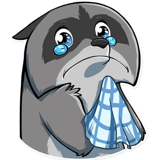 Стикеры без фона енот