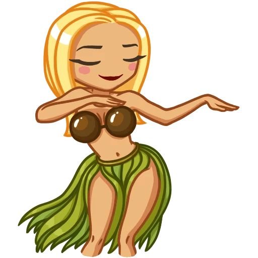 Смайлик блондинка