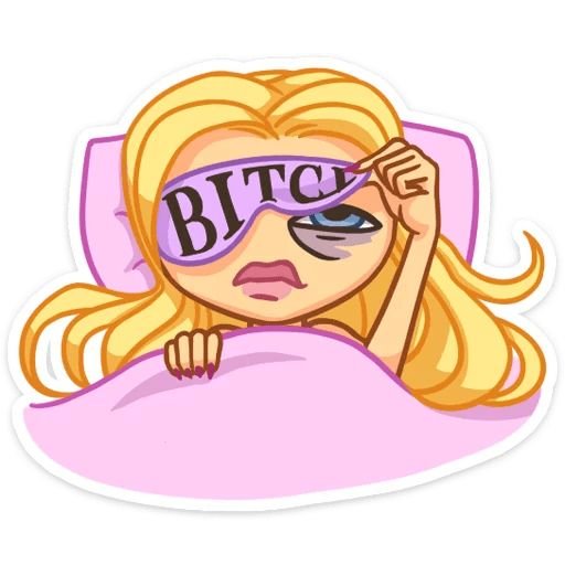 Набор стикеров ангел Мари