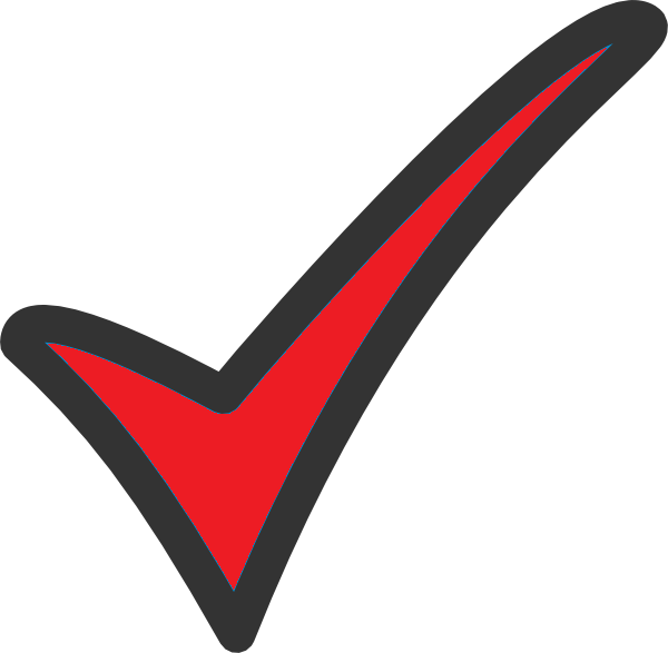 Красная галочка символ