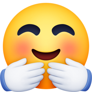 Эмодзи обнимашки лицо