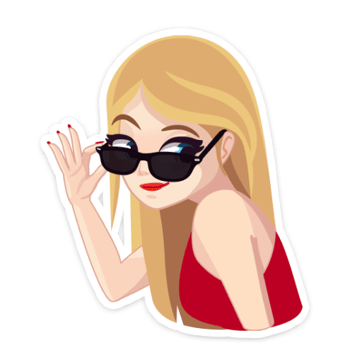 Стикеры для девочек