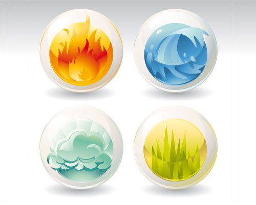 Иконки элементы природы